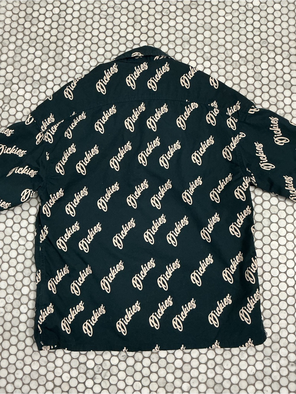 Dickies 100th Anniversary Script Logo Black Shirt Size M - Picture 3 of 10